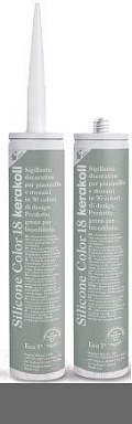 Смеси и затирки Kerakoll Silicone Color Fugabella Color герметик 10 310мл