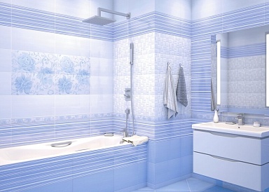 Плитка AltaCera WT9LNS03 Lines Azul 24.9х50