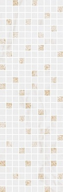 Декор Kerama Marazzi MM12112 Астория белый мозаичный 25x75