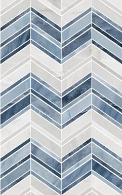Gracia Ceramica 010300000188 Декор Аника голубой 01 25х40