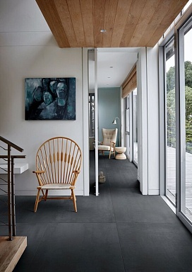 Керамогранит Marazzi Italy M9AV Mineral Black rett. 75х75