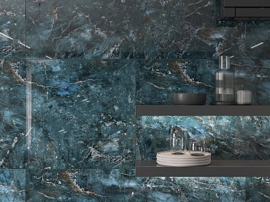 Керамогранит Cersanit 17438 Inverno полированный HG синий ректификат 60x120