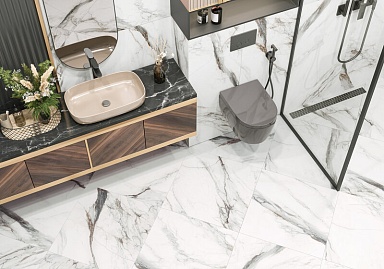 Керамогранит Delacora D120208M Carrara Cersei карвинг 600x1200x9.5