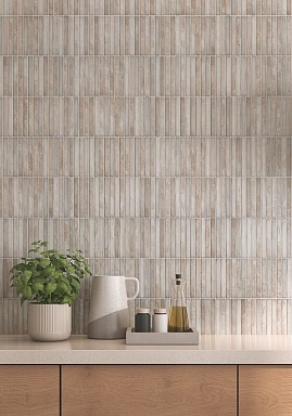 Плитка La Platera Brick Raku Emerald 35x35