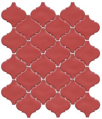 Плитка Kerama Marazzi KM2630M0061N Арабески Марокко красный матовый 26x30x0,7
