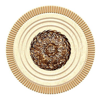 Eurotile 364 Вставка Artemis Beige 10.5x10.5