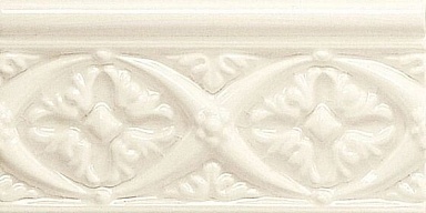 Бордюр Adex ADMO4004 Relieve Bizantino C/C Marfil 7,5х15