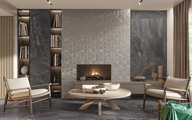 Керамогранит Sanchis Slate Stone Silver RC Lap 60x60