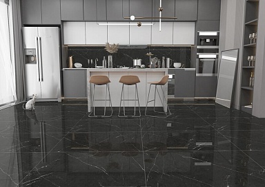 Керамогранит Eurotile 7930138702589 Pietra Negro High Glossy 60x120