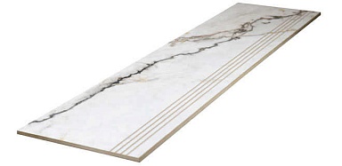 Ступень Keratile Carbis Gold с насечками 30x120