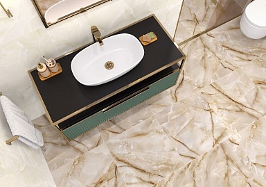 Керамогранит LCM 6060ORO11P Onyx Royal Latte 60x60