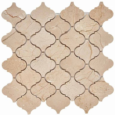 Мозаика Pixmosaic PIX292 Cream Marfil из мрамора полированная 74x74 305х315x8