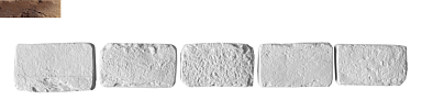 Leonardo Stone Декоративный кирпич Тычок Орлеан 444 12-14x7-8x1,7