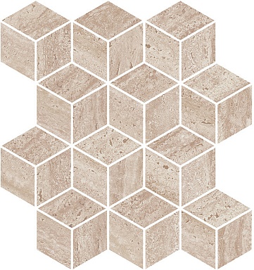 Kerama Marazzi KMD2MSM016BR Декор Про Травертин мозаичный бежевый матовый обрезной 34,5x37x0,9