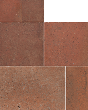 Керамогранит CIR 1086527 Italica Modulare 39 Terra Bruciata (комплект 2шт 20x20, 1шт 20x40, 2шт 40x40, 1шт 40x60,8)