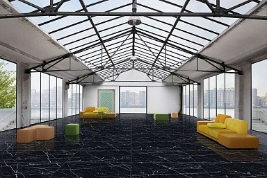 Керамогранит Italica Tiles Markina Nero Glamour 60х120