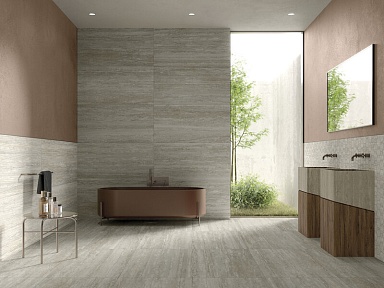 Керамогранит MGM Ceramiche Travertino Vein Cut Nocciola Rett 60x120