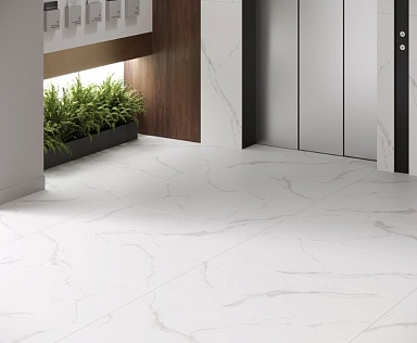 Керамогранит Laparet Statuario White PRO белый матовый R10GR 60х60