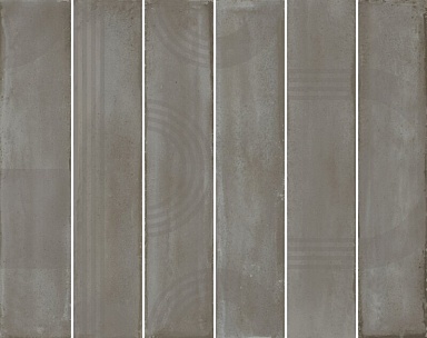 Панно Kerama Marazzi KMP3STA004RN6X Панно Мажорель серый глянцевый (из 6 частей 6х28,5) 36x28,5x1