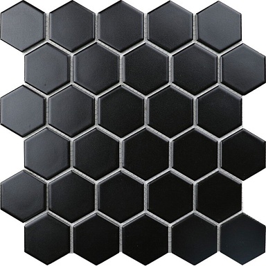 Мозаика StarMosaic Hexagon small Black Matt (IDL4810) 27.2х28.2