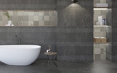 Керамогранит Sanchis Slate Stone Silver RC Lap 60x60