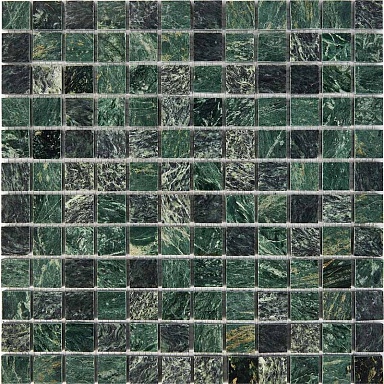 Мозаика Pixmosaic PIX215 Spider Green из мрамора 23x23 305х305x6