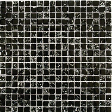 Мозаика Bonaparte Strike Black (стекло) 15*15 300*300