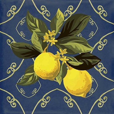 Декор Sant Agostino Giardino Blu Mix Luc 20x20