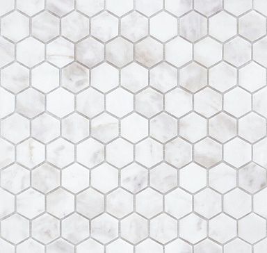 Мозаика Caramelle Mosaic Dolomiti bianco MAT hex 18x30x6 295x305x6