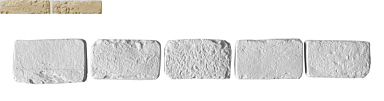 Leonardo Stone Декоративный кирпич Тычок Орлеан 050 12-14x7-8x1,7