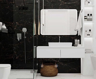 Керамогранит Laparet Nirvana Black черный 60х120