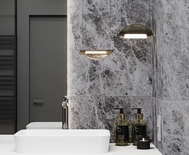 Керамогранит Laparet LP6060G0111R Bohemian Grigio серый матовый карвинг 59,5х59,5