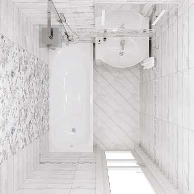 Global Tile GT16VG San Remo Белый Бордюр 5,4x50