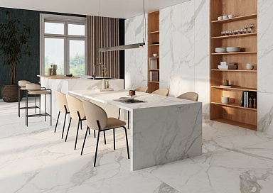 Керамогранит Venux Surface Estatuario Silk 3D 6mm 160x320