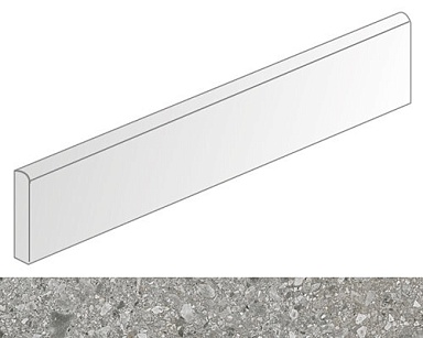 Плинтус VIVES Rodapie Ceppo di Gre Cemento 9.4x60