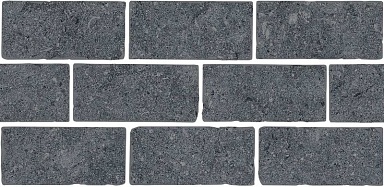 Kerama Marazzi BR021T Бордюр Роверелла серый темный мозаичный 34,5x14,7x0,9