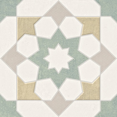 Керамогранит Harmony 39596 Doha Green Star SP/22,3 22,3x22,3
