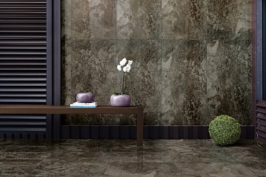 Керамогранит Seranit Fossil Brown Lappato 60х120