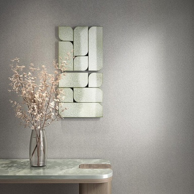 Панно Kerama Marazzi KMD3RIC014 Модульное панно Силуэт зелёный светлый 30х30х1,6