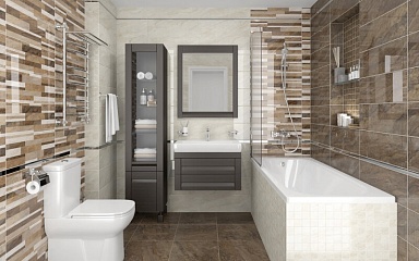Laparet MM60077 Royal Декор мозаичный белый 20х60