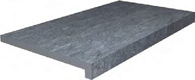 Kerama Marazzi DL600600R20/GLF Ступень клеёная тип L Роверелла серый темный 34х60