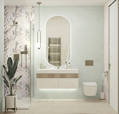 Керамогранит Global Tile GT5010026716MR Мечта Голубой 50x100