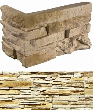 Искусственный камень White Hills 100-15 Кросс Фелл угловой 7х25,5x10 (6х15,5x10)
