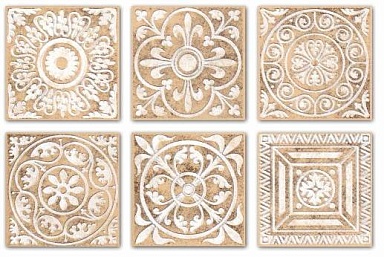 Декоративная вставка Kerama Marazzi C1294/SG1550 Сонет песочный 5x5