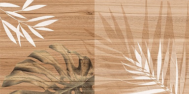 Плитка Laparet 08-01-15-2454 Organic коричневый узор 20х40