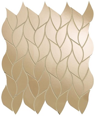 Мозаика FAP Ceramiche fQMT Onice Miele Leaves Mosaico 25.9x30.9