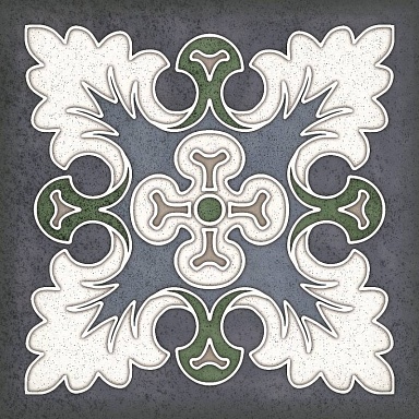 Декор Керлайф Smalto Decor Blu 1 15x15