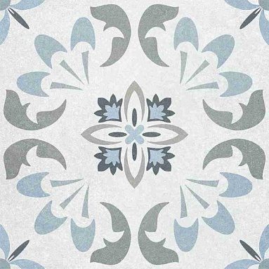 Декор Kirovit 737497 K Stampino Grey Deco Серый Светлый 45х45