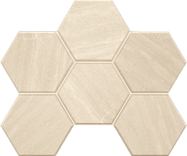 Estima Мозаика GB01 Gabbro Hexagon неполированная 25x28.5
