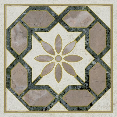 Декоративная вставка Kerama Marazzi OS/A283/SG606220RL Серенада 1 лаппатированный обрезной 7,2x7,2